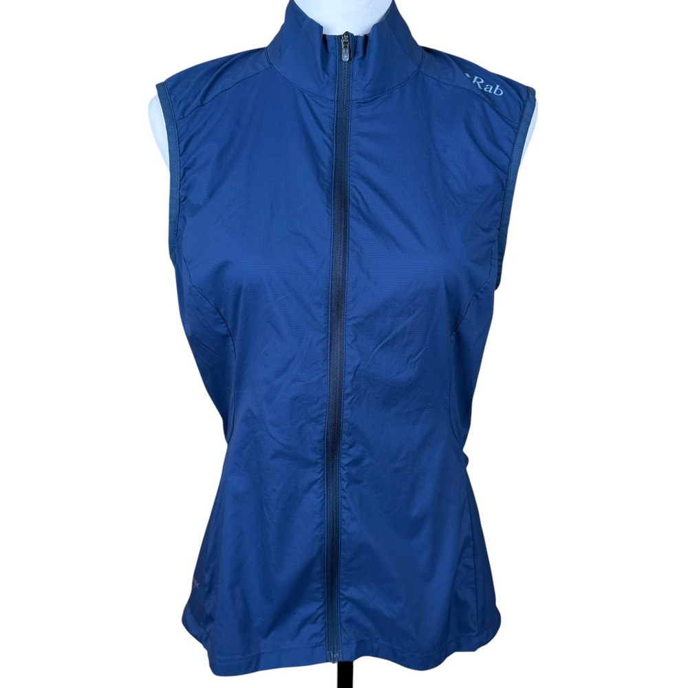RAB Cinder Windveil Vest Women's 10 Blue Biking Lightweight Outdoor Gorpcore